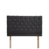 Airsprung Ayah Padded Faux Suede Headboard  -FurniHaven Shop 27KB8 SQ1 0000000004 BLACK SLf
