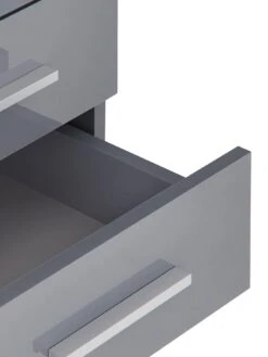 Very Home Prague Gloss 5 + 5 Wide Chest Of Drawers - FSC® Certified -FurniHaven Shop 369RQ SQ5 0000000563 GREY GLOSS SLd1