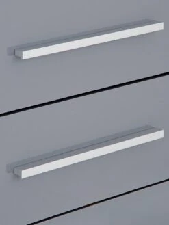 Very Home Prague Gloss 5 + 5 Wide Chest Of Drawers - FSC® Certified -FurniHaven Shop 369RQ SQ6 0000000563 GREY GLOSS SLd2