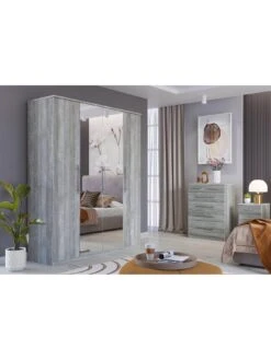 Very Home Home Essentials - Prague Graduated Bedside Cabinet -FurniHaven Shop 3QXQR SQ5 0000000005 GREY SLd1