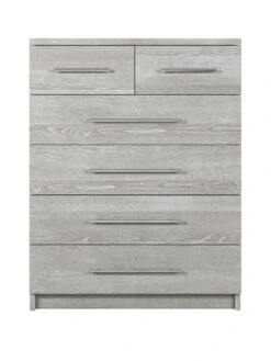 Very Home Home Essentials - Prague 4 + 2 Graduated Chest Of Drawers -FurniHaven Shop 3QXQT SQ2 0000000005 GREY SLf