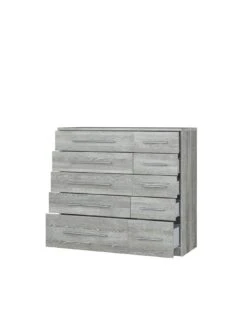 Very Home Home Essentials - Prague 5 + 5 Graduated Chest Of Drawers - FSC® Certified -FurniHaven Shop 3QXQU SQ4 0000000005 GREY SLd