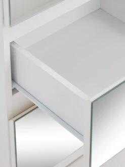 Very Home Prague Mirror 3-Drawer Bedside Cabinet - FSC® Certified -FurniHaven Shop 3VHJP SQ6 0000000013 WHITE SLd2
