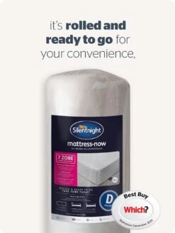 Silentnight 7 Zone Memory Foam Rolled Mattress - Medium Firm -FurniHaven Shop 3WYGM SQ4 0000000088 NO COLOR SLd1