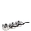 Morphy Richards 3-Piece Stainless Steel Pan Set -FurniHaven Shop 43NAN SQ1 0000000166 STAINLESS STEEL SLf1