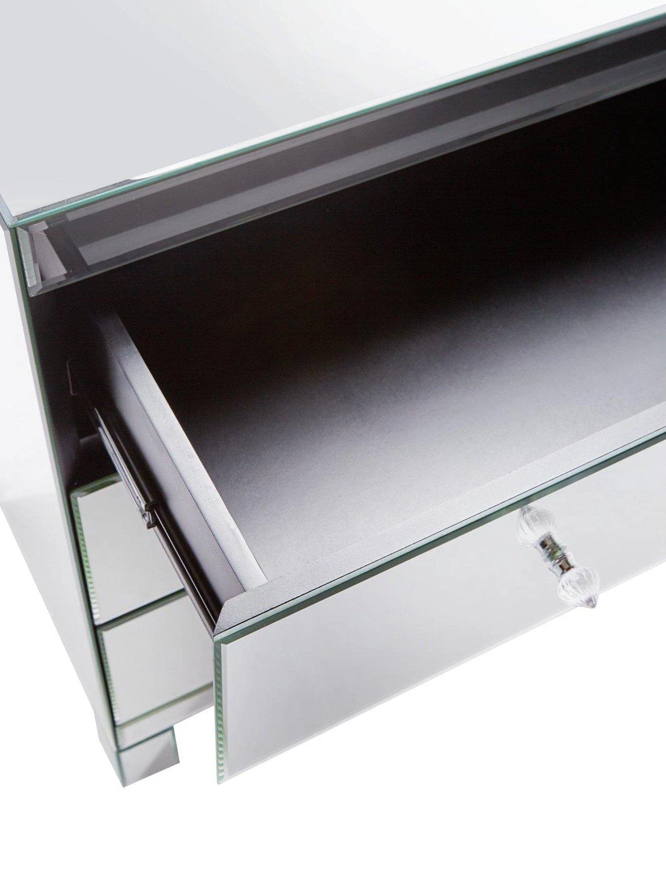 Very Home Parisian Ready Assembled Mirrored Wide 3 Drawer Chest 5 Very Home Parisian Ready Assembled Mirrored Wide 3 Drawer Chest - Image 3