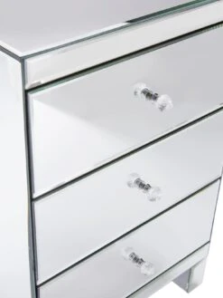 Very Home Parisian Mirrored 3 Drawer Ready Assembled Bedside Chest -FurniHaven Shop 4AAE4 SQ4 0000000099 N A SLd