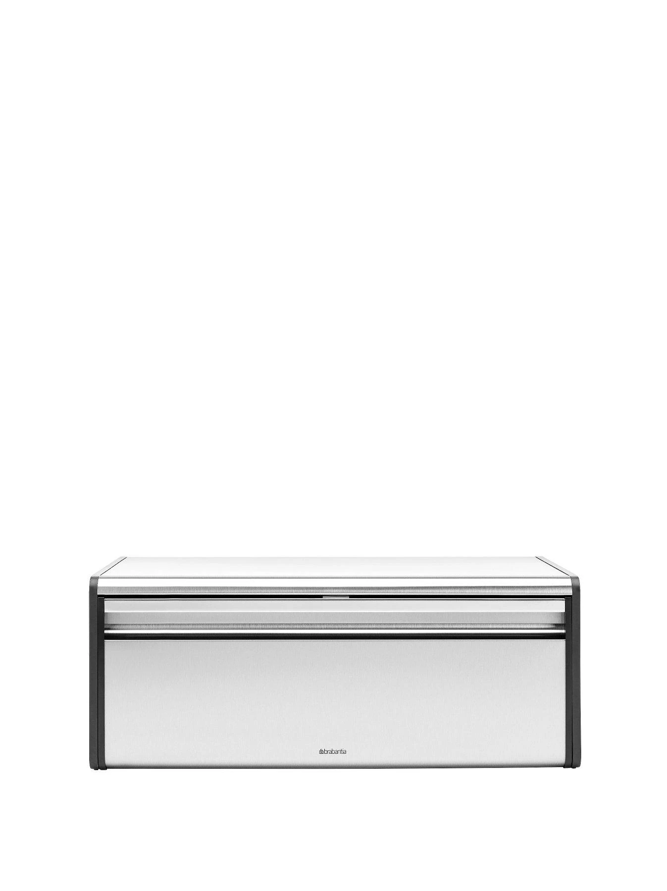 Brabantia Matt Steel Fall Front Bread Bin 3 Brabantia Matt Steel Fall Front Bread Bin