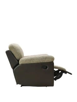 Santori Recliner Armchair -FurniHaven Shop 4M4XN SQ4 0000000547 CHOCOLATE BEIGE SLa
