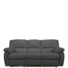 Leighton Leather/Faux Leather 3 Seater Recliner Sofa - Black -FurniHaven Shop 4PUYK SQ1 0000000004 BLACK SLf