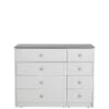 One Call Alderley Ready Assembled 4 + 4 Drawer Chest -FurniHaven Shop 69PAD SQ1 0000000005 GREY SLf