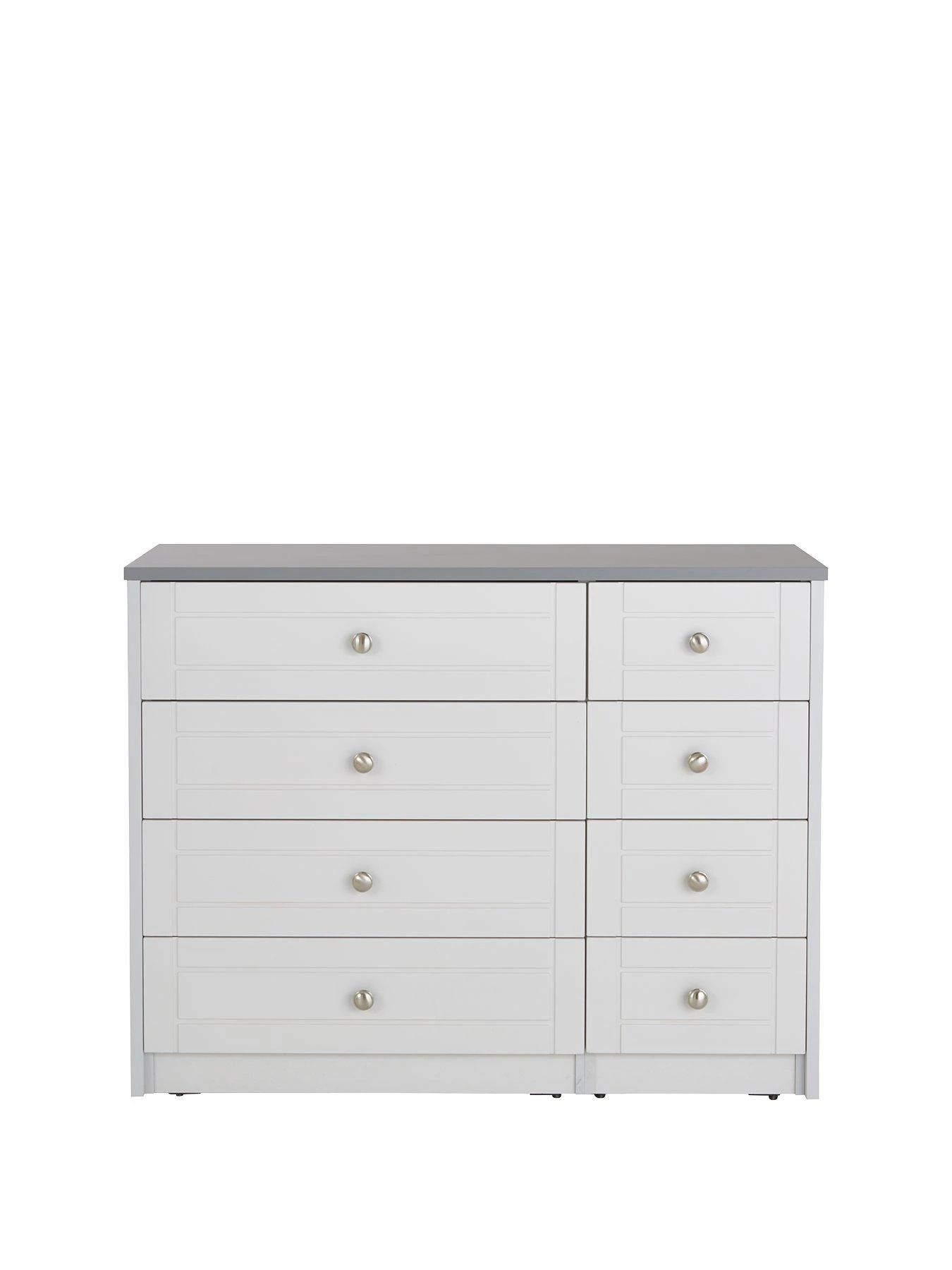 One Call Alderley Ready Assembled 4 + 4 Drawer Chest 3 One Call Alderley Ready Assembled 4 + 4 Drawer Chest