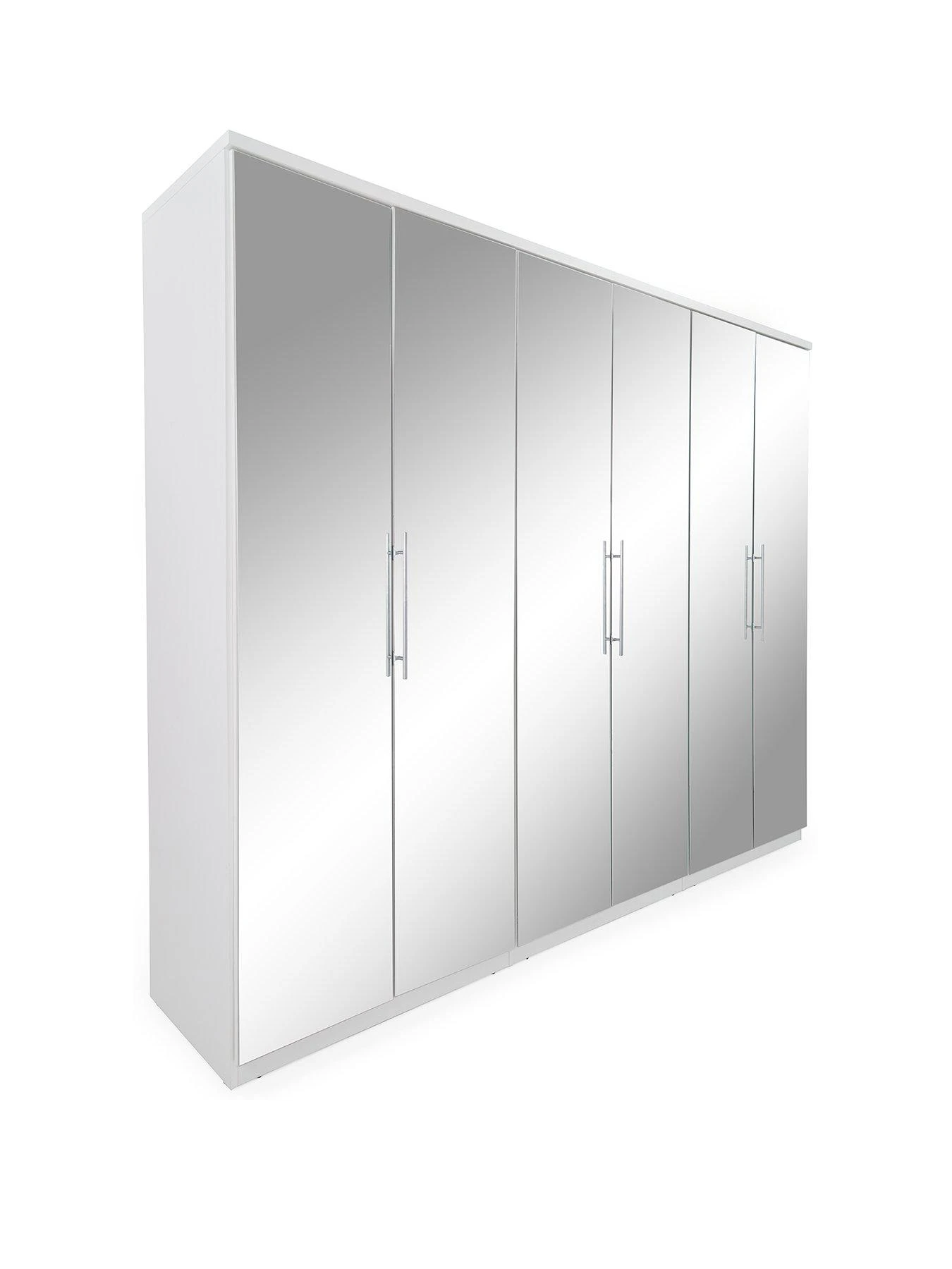 Very Home Prague Mirror 6 Door Wardrobe - FSC® Certified 5 Very Home Prague Mirror 6 Door Wardrobe - FSC® Certified - Image 3