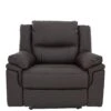 Albion Luxury Faux Leather Manual Recliner Armchair -FurniHaven Shop 6QLLQ SQ1 0000000008 CHOCOLATE SLf