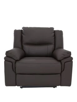 Albion Luxury Faux Leather Manual Recliner Armchair