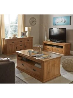 Very Home Clifton Compact Sideboard -FurniHaven Shop 9DWZD SQ2 0000000138 RUSTIC OAK RSr