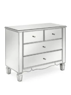 Very Home Mirage Mirrored 2 + 2 Drawer Chest -FurniHaven Shop KJ6UD SQ3 0000000099 N A SLa