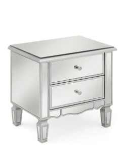 Very Home Mirage 2 Drawer Mirrored Bedside Chest 9 Very Home Mirage 2 Drawer Mirrored Bedside Chest -FurniHaven Shop KJ6UE SQ3 0000000099 N A SLa