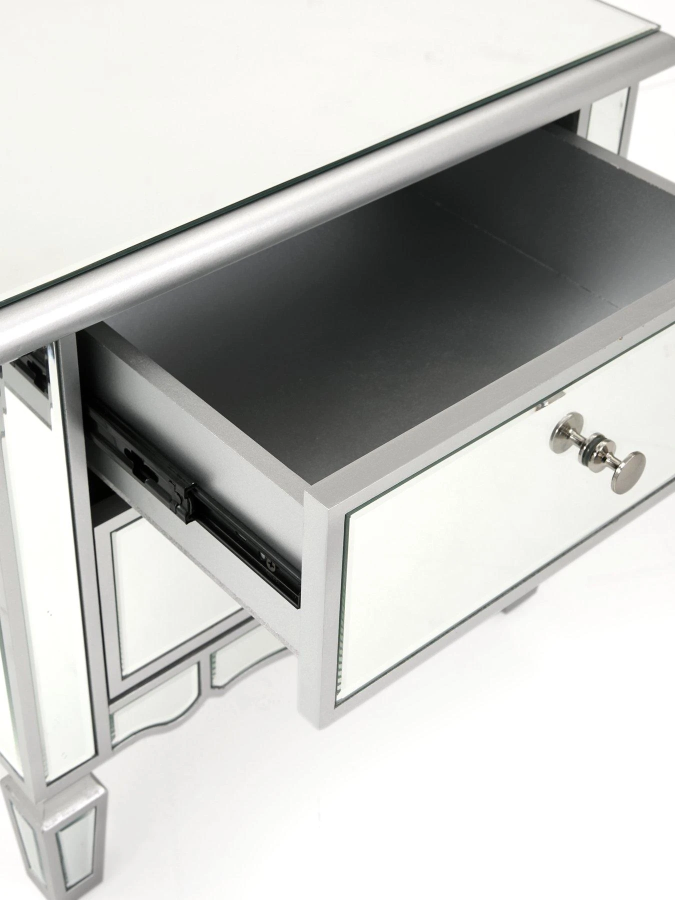 Very Home Mirage 2 Drawer Mirrored Bedside Chest 6 Very Home Mirage 2 Drawer Mirrored Bedside Chest - Image 4