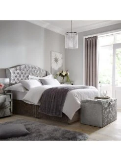 Luxe Collection From Airsprung Marilyn 1000 Memory Divan With Storage Options - Headboard Included -FurniHaven Shop KJKAQ SQ2 0000000035 SILVER RSr