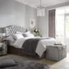 Luxe Collection From Airsprung Marilyn 1000 Pillowtop Divan Bed With Headboard And Storage Options -FurniHaven Shop KJKAX SQ1 0000000035 SILVER RSr