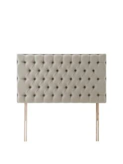 Silentnight Amalia Fabric Buttoned Padded Headboard - Available In 3 Colours