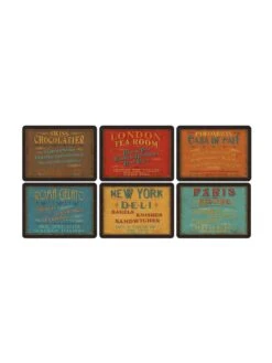 Pimpernel Lunchtime Placemats - Set Of 6 -FurniHaven Shop KV7HH SQ2 0000000029 MULTI SLd