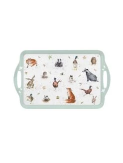 ROYAL WORCESTER Wrendale Large Melamine Tray By Pimpernel -FurniHaven Shop KV7HM SQ2 0000000029 MULTI SLd