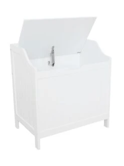 Lloyd Pascal Portland Laundry Hamper - White -FurniHaven Shop LGMGA SQ3 0000000013 WHITE SLd1