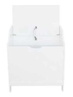 Lloyd Pascal Portland Laundry Hamper - White -FurniHaven Shop LGMGA SQ4 0000000013 WHITE SLd2