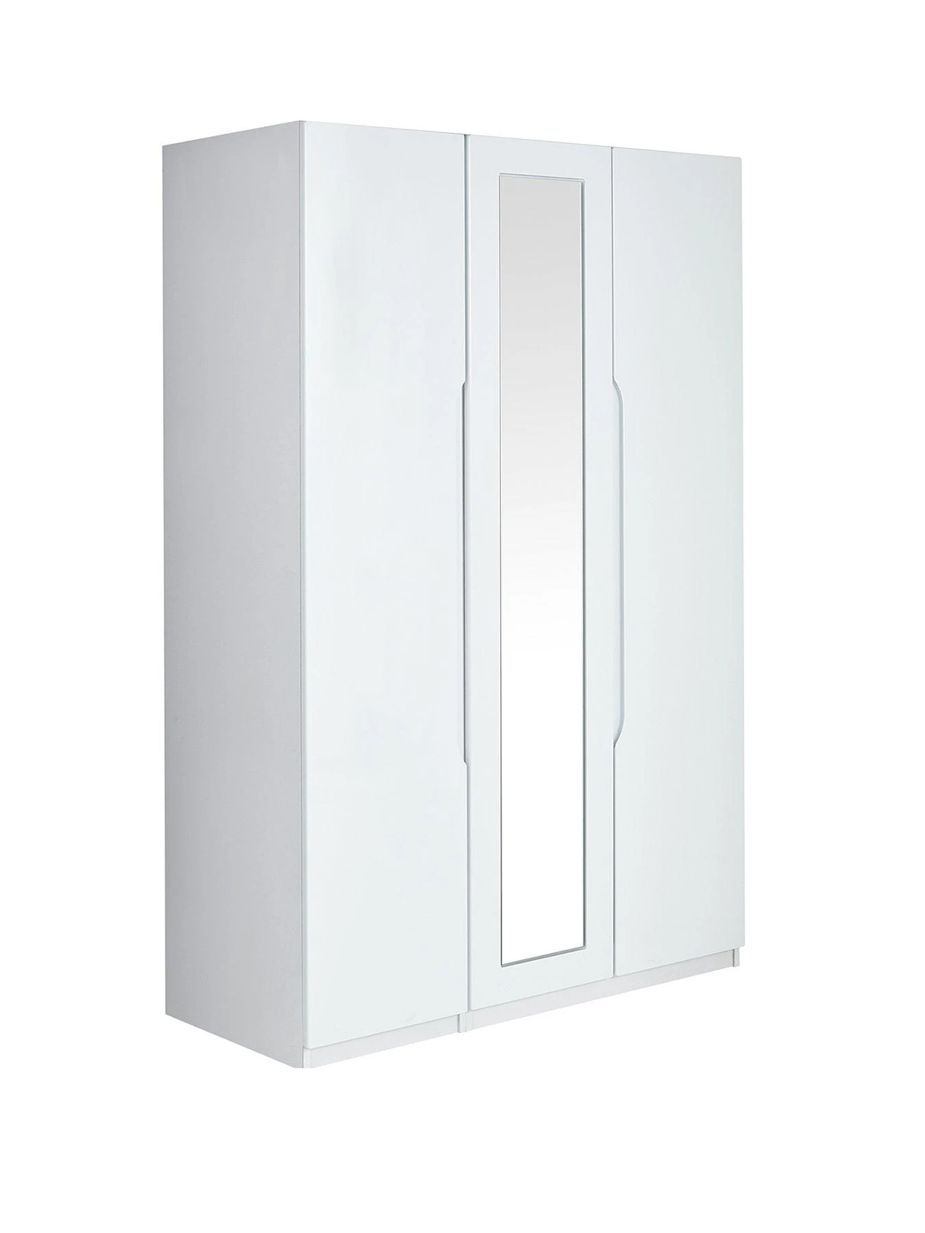 One Call Monaco Part Assembled High Gloss 3 Door Mirrored Wardrobe 5 One Call Monaco Part Assembled High Gloss 3 Door Mirrored Wardrobe - Image 3