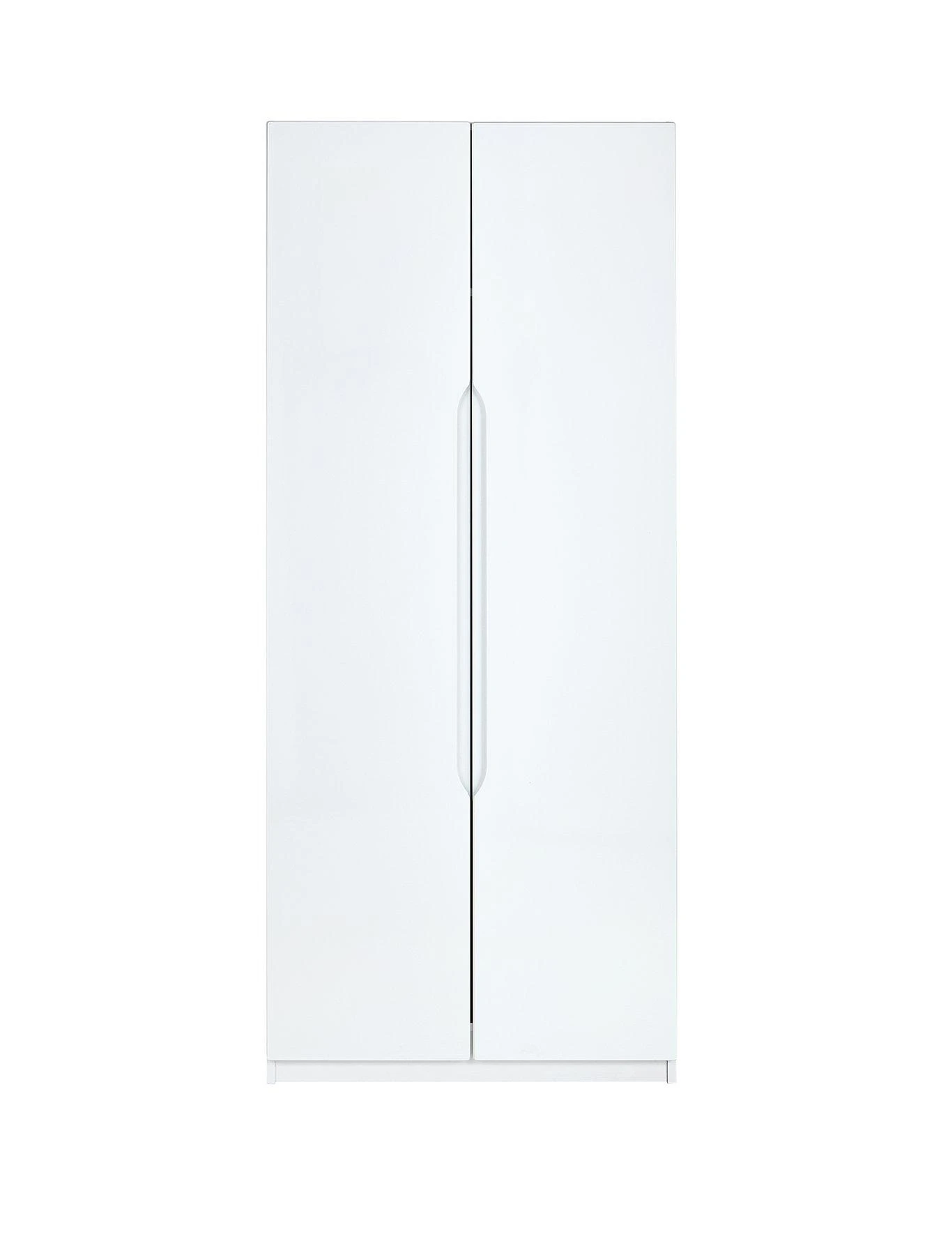 One Call Monaco Ready Assembled High Gloss 2 Door Wardrobe 3 One Call Monaco Ready Assembled High Gloss 2 Door Wardrobe