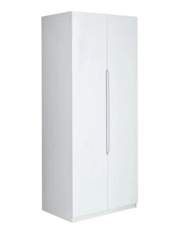 One Call Monaco Ready Assembled High Gloss 2 Door Wardrobe 9 One Call Monaco Ready Assembled High Gloss 2 Door Wardrobe -FurniHaven Shop LPHVQ SQ4 0000000559 WHITE GLOSS SLd