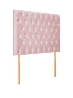 Very Home Oscar Velvet Padded Headboard -FurniHaven Shop LPWCE SQ3 0000000063 PINK SLa