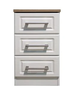 SWIFT Regent Ready Assembled 3 Drawer Bedside Chest - FSC® Certified