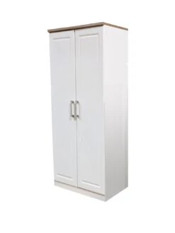 SWIFT Regent Ready Assembled 2 Door Wardrobe - FSC® Certified -FurniHaven Shop LTHHF SQ3 0000000010 WHITE OAK SLa