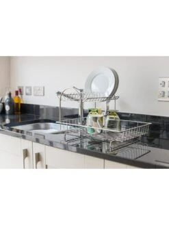 Addis 2-Tier Dish Draining Rack -FurniHaven Shop LVRNG SQ6 0000000166 STAINLESS STEEL SLd4