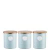 Typhoon Living Tea, Coffee And Sugar Storage Canisters - Blue -FurniHaven Shop LVUMA SQ1 0000000020 BLUE SLf