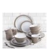 WATERSIDE Camden 16-Piece Dinner Set – Taupe -FurniHaven Shop LWNFL SQ1 0000000179 TAUPE SLf