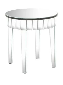 Michelle Keegan Home Vegas Mirrored Occasional Lamp Table -FurniHaven Shop M6EN6 SQ2 0000002051 MIRROR SLf