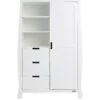 Obaby Stamford Sleigh Double Wardrobe -FurniHaven Shop M9VCD SQ1 0000000013 WHITE SLf