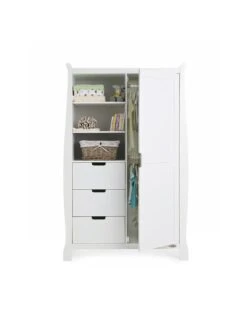 Obaby Stamford Sleigh Double Wardrobe -FurniHaven Shop M9VCD SQ2 0000000013 WHITE RSr