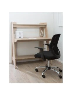 Dorel Home Arizona Desk With Shelves -FurniHaven Shop MCKXM SQ2 0000000006 OAK RSr