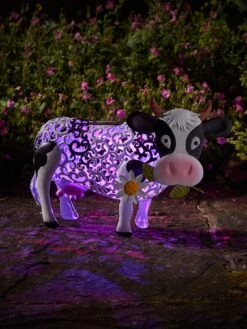 Smart Solar Solar Silhouette Daisy Cow Garden Ornament -FurniHaven Shop MCRQD SQ4 0000000099 N A SLd2