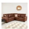 Very Home Hampshire Premium Leather Corner Group Sofa 1 Very Home Hampshire Premium Leather Corner Group Sofa -FurniHaven Shop MCTQN SQ1 0000011520 VINTAGE TAN SLf