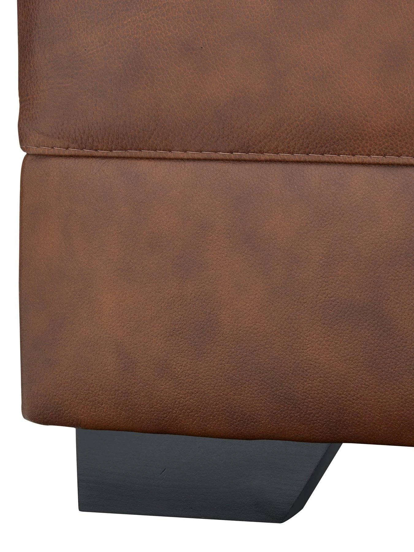 Very Home Hampshire Premium Leather Footstool - Image 5