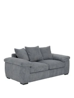 Very Home Amalfi 2 Seater Scatter Back Fabric Sofa - FSC® Certified -FurniHaven Shop MD9WE SQ4 0000000071 CHARCOAL SLa