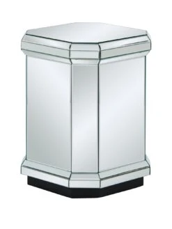 Very Home Plinth Ready Assembled Mirrored Lamp Table -FurniHaven Shop MDTCD SQ3 0000002051 MIRROR SLa
