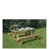 FOREST Refectory Garden Table And 2 Benches - 1.8m  -FurniHaven Shop MFTH7 SQ1 0000000088 NO COLOR SLf