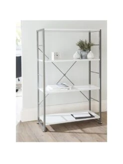 Alphason Cabrini Bookcase -FurniHaven Shop MMMCH SQ2 0000000013 WHITE RSr
